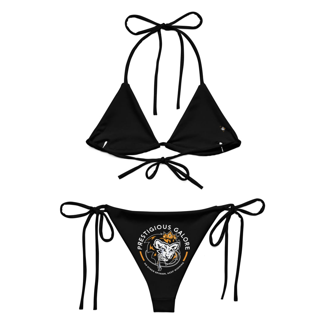All-over print recycled string bikini
