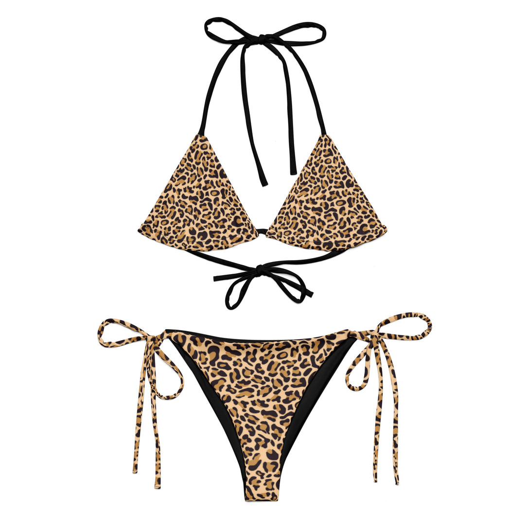 All-over print recycled string bikini