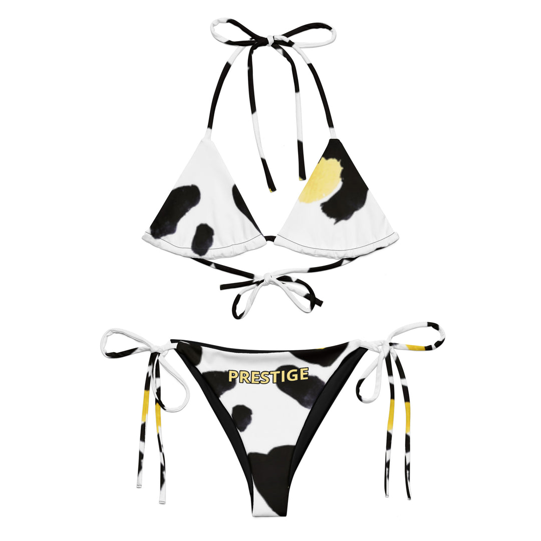 All-over print recycled string bikini